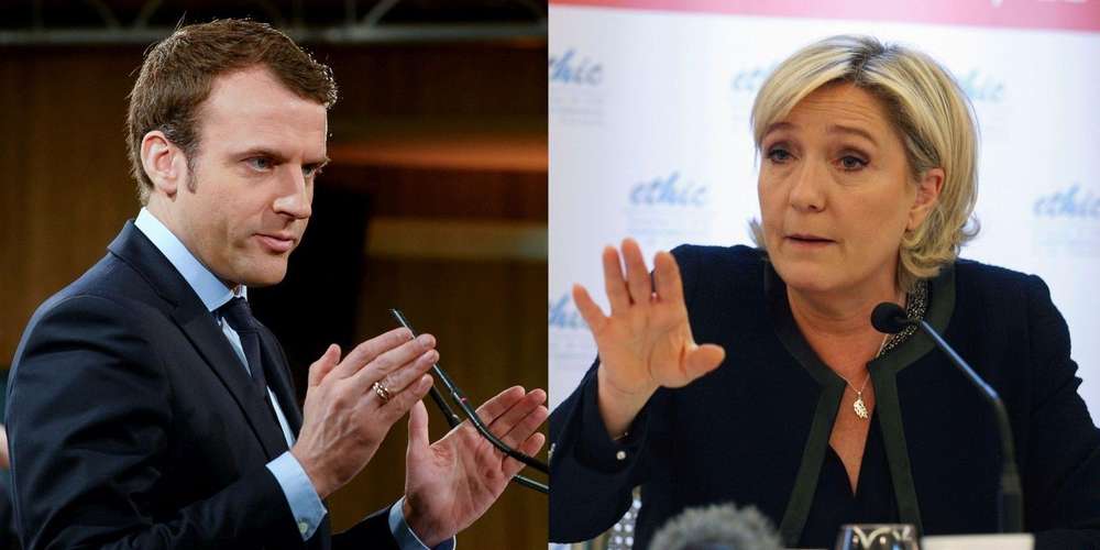 Marine Le Pen et Emmanuel Macron